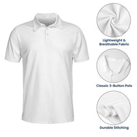 Best Dad, Grandpa By Par, Cute Kids Art, Toile De Jouy - Personalized Polo Shirt