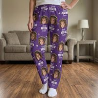 Best Mom Ever Gift For Mom Custom Kids Faces - Personalized Lounge Pants