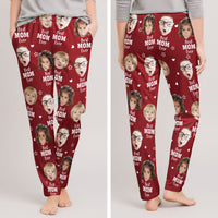 Best Mom Ever Gift For Mom Custom Kids Faces - Personalized Lounge Pants