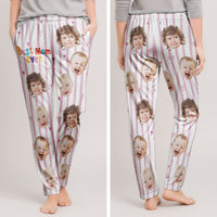 Best Mom Ever Striped Pattern - Personalized Photo Sweatpants, Lounge Pants With Pockets