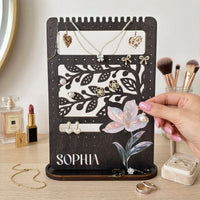 Birth Month Flower Self-Gift, Gift For Daughter, Friend - Personalized Wooden Plaque