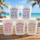 Custom Beach Birthday Frosted Cups – Personalized Party Favors