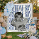 Personalized Childhood Photo Birthday Backdrop – Custom Face Party Decoration Banner