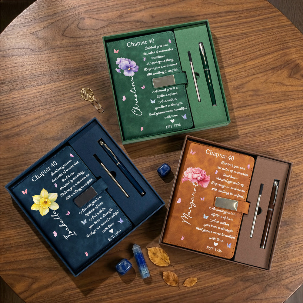 Birthday Gift For Women Next Chapter - Personalized Notebook Set