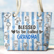 Blessed To Be Called Grandma - Personalized Beach Bag