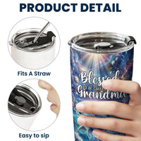 Blessed To Being Called Grandma Turtle With Kids' Names - Personalized Tumbler