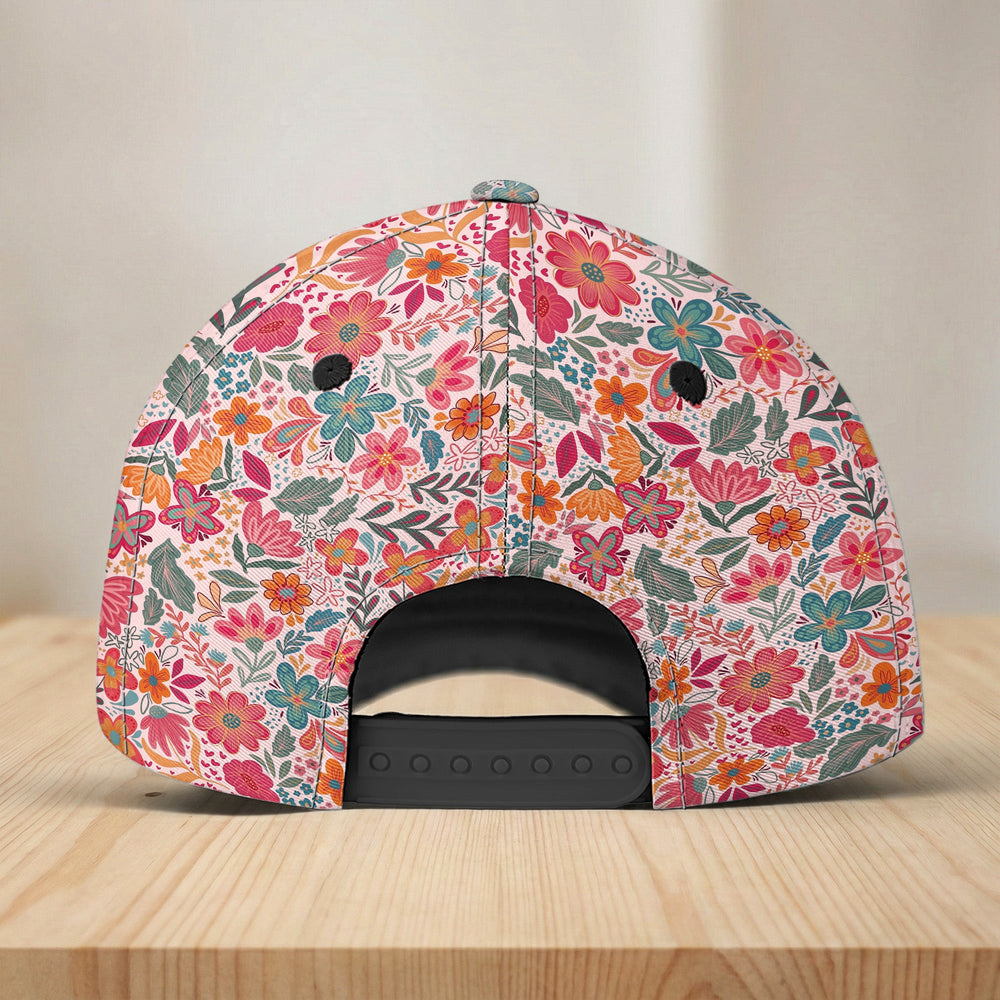 Boho Floral Mom/ Grandma - Personalized Cap