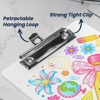 Boho Floral Pencil - Personalized Clipboard | Cute Teacher Desk Accessory Gift