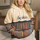 Custom Name Vintage Bookshelf Hoodie - Personalized Book Lover Gift