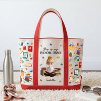 Book Bag, Reader Bag For Girl, Woman - Personalized Tote Bag