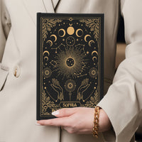Personalized Book of Shadows Moon Phase Hardcover Journal – Custom Name Witchy Spells Notebook Gift for Wiccan & Magic Lovers