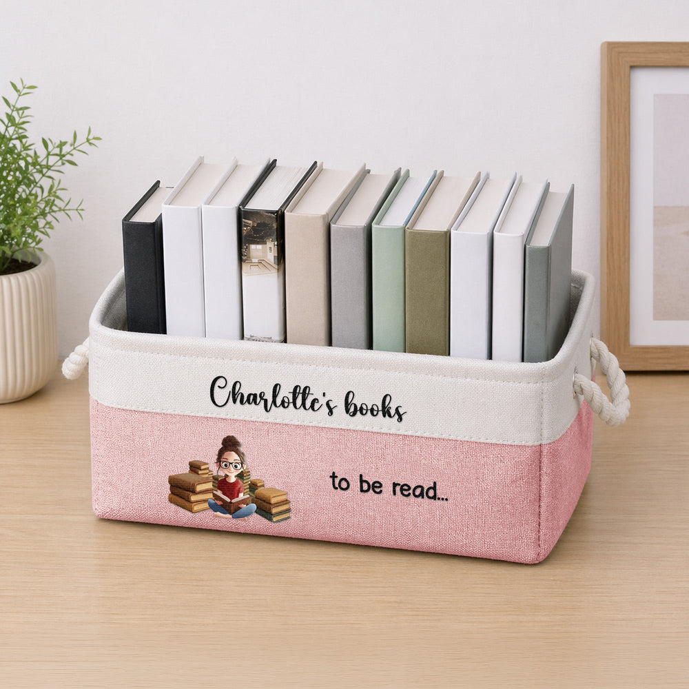 Books To Be Read... For Kids, Book Lovers - Personalized Storage Basket