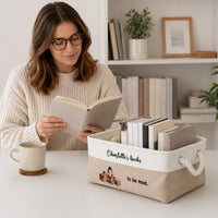 Books To Be Read... For Kids, Book Lovers - Personalized Storage Basket