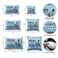Born With Hockey In Their Souls - Personalized Pillow Cover