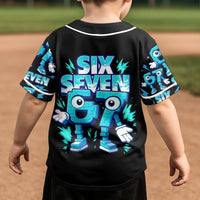Brainrot Six Seven Kid Gaming - Personalized Jersey Shirt