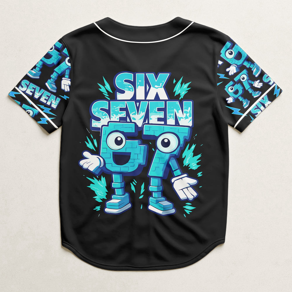 Brainrot Six Seven Kid Gaming - Personalized Jersey Shirt