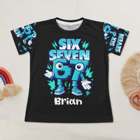 Brainrot Six Seven Kid Gaming - Personalized Kids Clothing Set