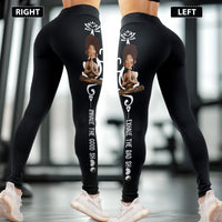 Breath Yoga Lovers Inhale The Good Sh*T Exhale The Bad Sh*T - Personalized Leggings