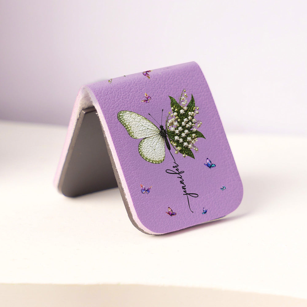 Butterfly Birth Flower Gift For Self, Friends, Daughter - Personalized Bookmark | Cute Floral Gift