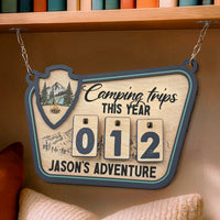 Camping Trips This Year - Personalized Camping Tracker