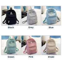Cartoon Character With Birth Flower - Personalized Backpack