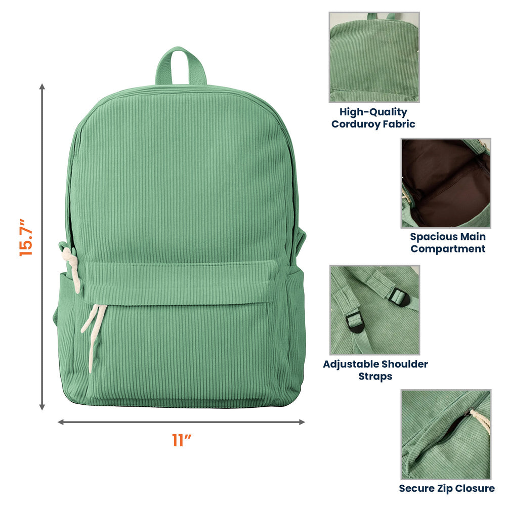 Cartoon Character With Birth Flower - Personalized Backpack