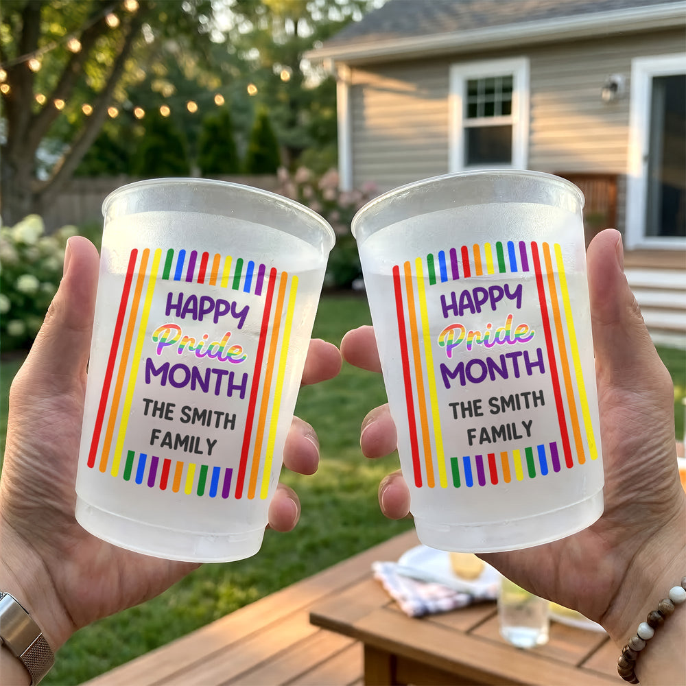 Celebrating Pride Month Rainbow Style - Personalized Cups