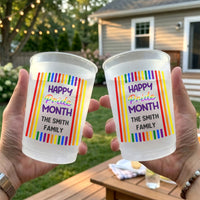 Celebrating Pride Month Rainbow Style - Personalized Cups