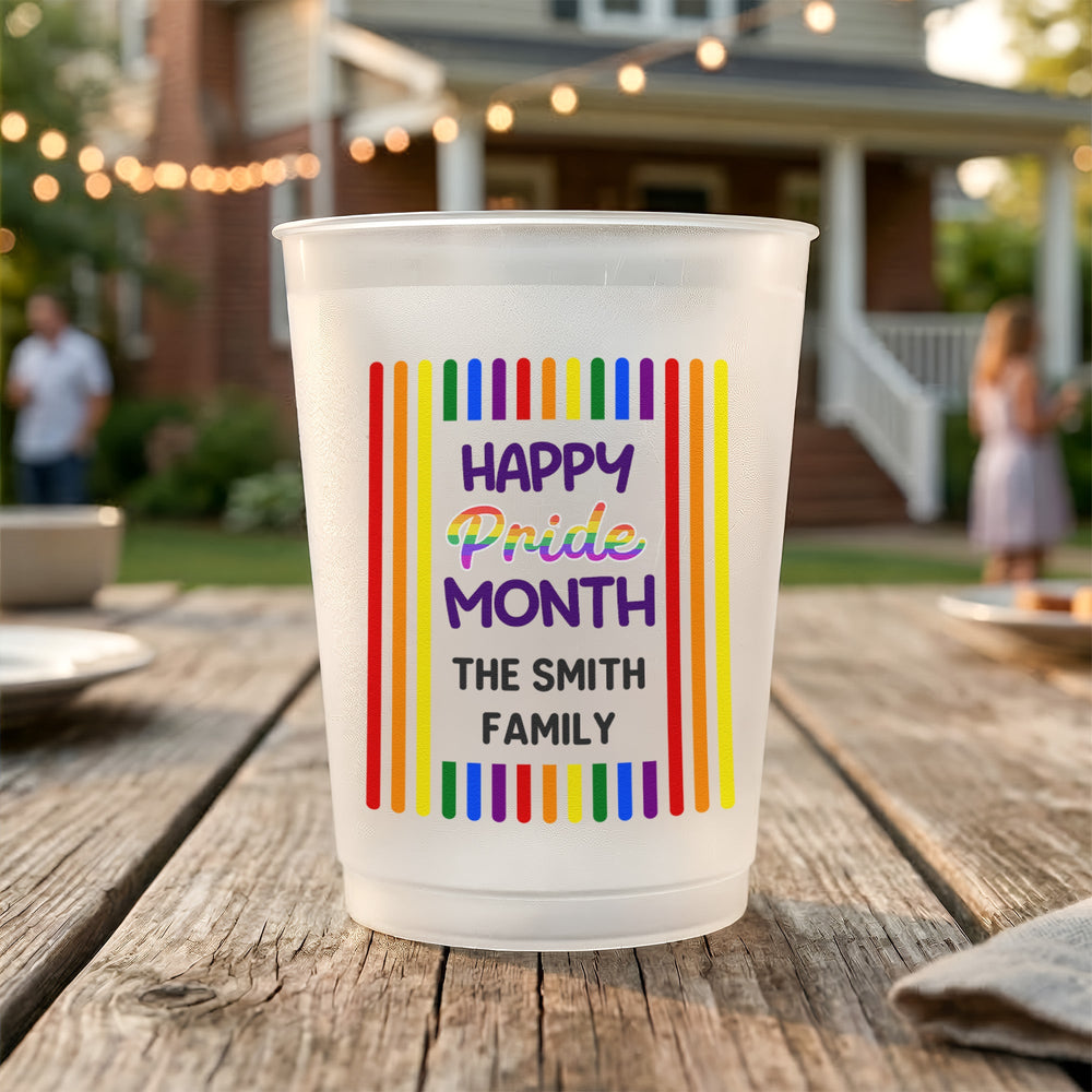 Celebrating Pride Month Rainbow Style - Personalized Cups