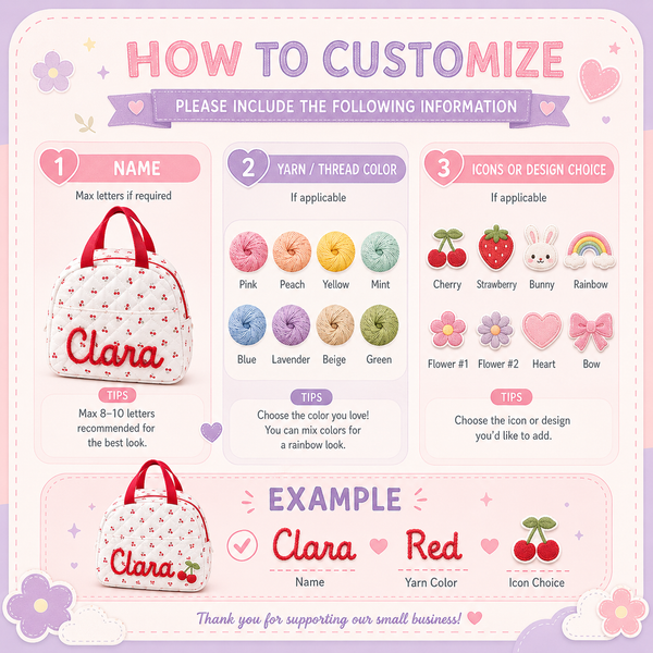 Customizable Named Kid Lunch Bag LD01