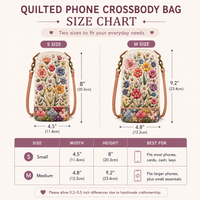 Sunflower Corgi Patchwork Quilted Slim Phone Crossbody Bag LD08