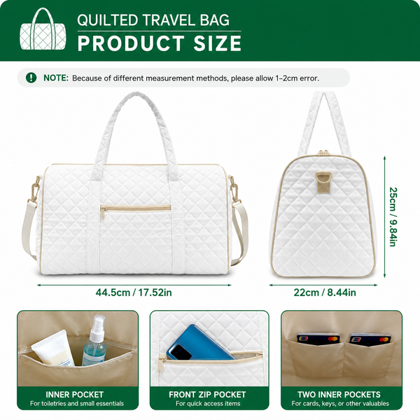 Beach Vacation Bag Quilted Travel Bag QH02
