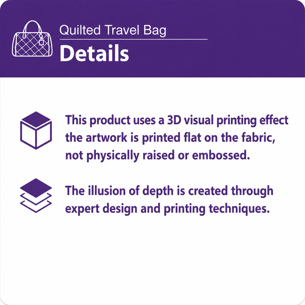 Boho Sunset Landscape Quilted Travel Bag TG06