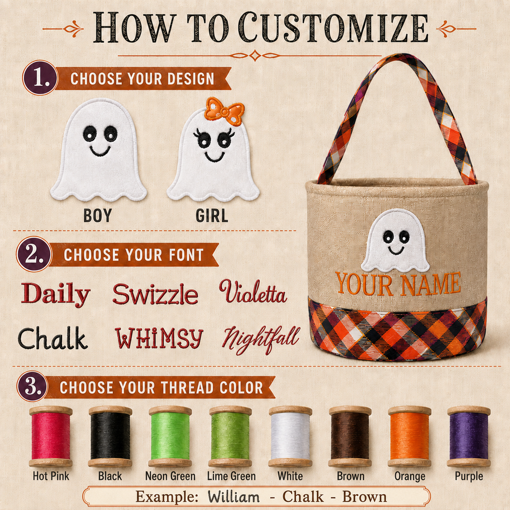 Personalized Halloween Trick-or-Treat Bucket
