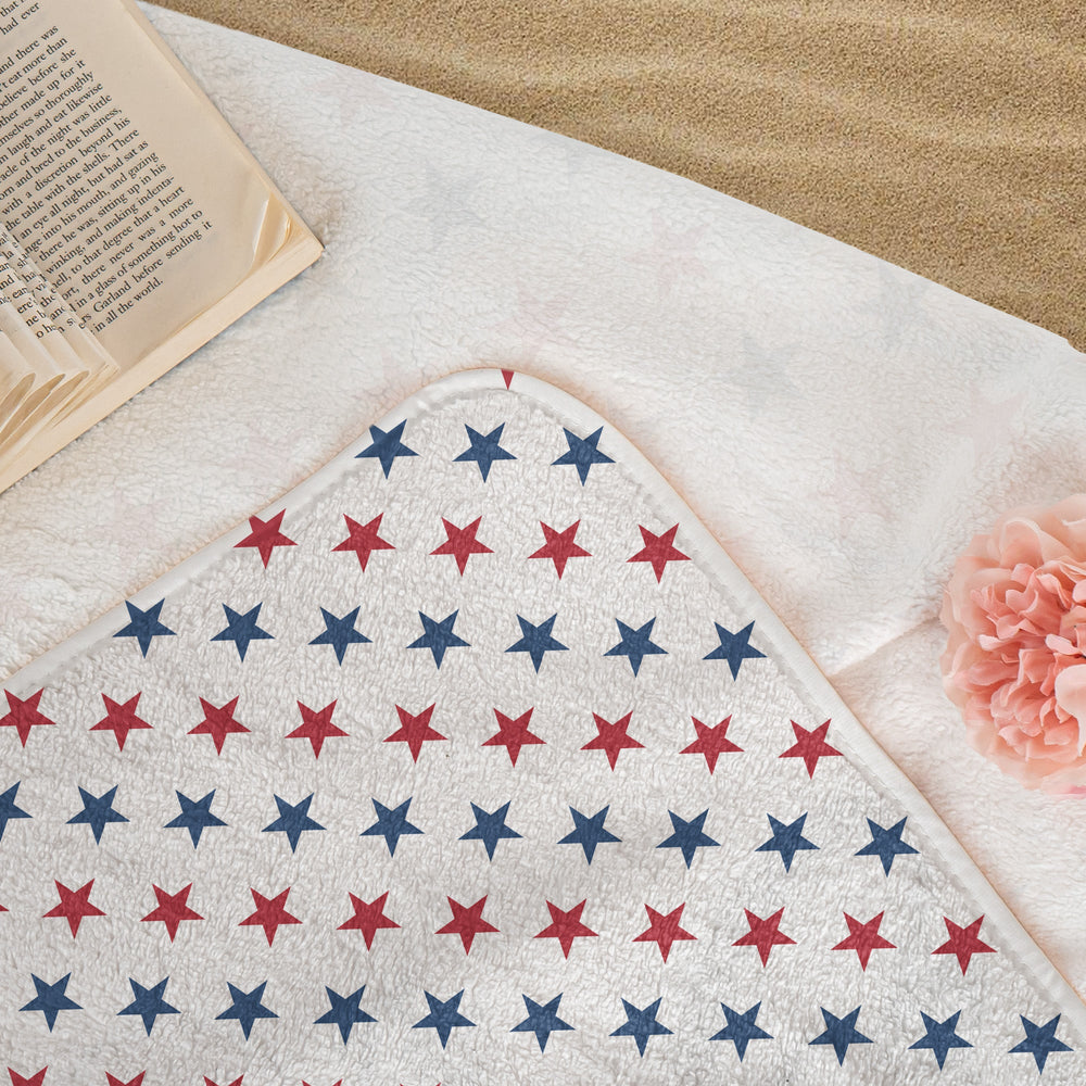 Chill The Fourth Out Red White & 250 - Personalized Beach Towel