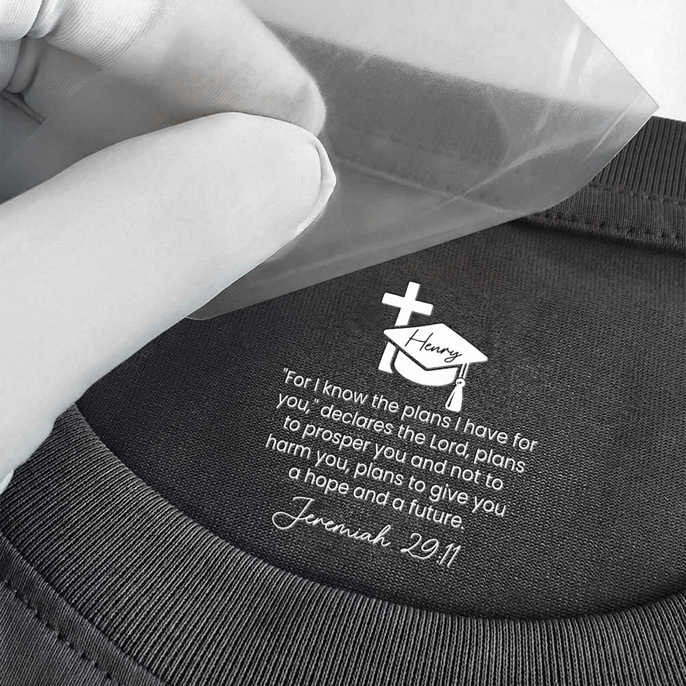 Christian Graduation Gift With Motivational Message For Son/Daughter - Personalized Shirt