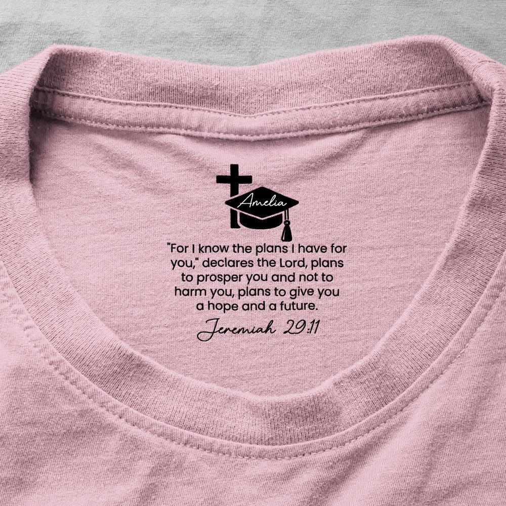 Christian Graduation Gift With Motivational Message For Son/Daughter - Personalized Shirt