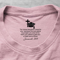 Christian Graduation Gift With Motivational Message For Son/Daughter - Personalized Shirt