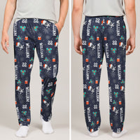 Personalized Hockey Lounge Pants - Custom Name & Number Gift for Lovers