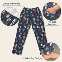 Personalized Hockey Lounge Pants - Custom Name & Number Gift for Lovers