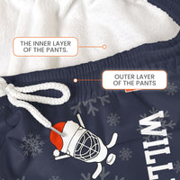 Personalized Hockey Lounge Pants - Custom Name & Number Gift for Lovers