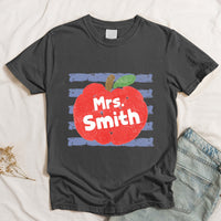 Coastal Apple Stripes Teacher Gift - Personalized Shirt