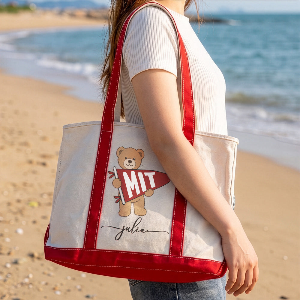 College Pennant School Spirit - Personalized Tote Bag