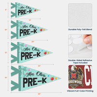 Colors Custom Grade & Name Teacher - Personalized Pennant