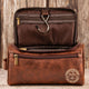 Congrats On Being My Brother - Personalized Leather Toiletry Bag