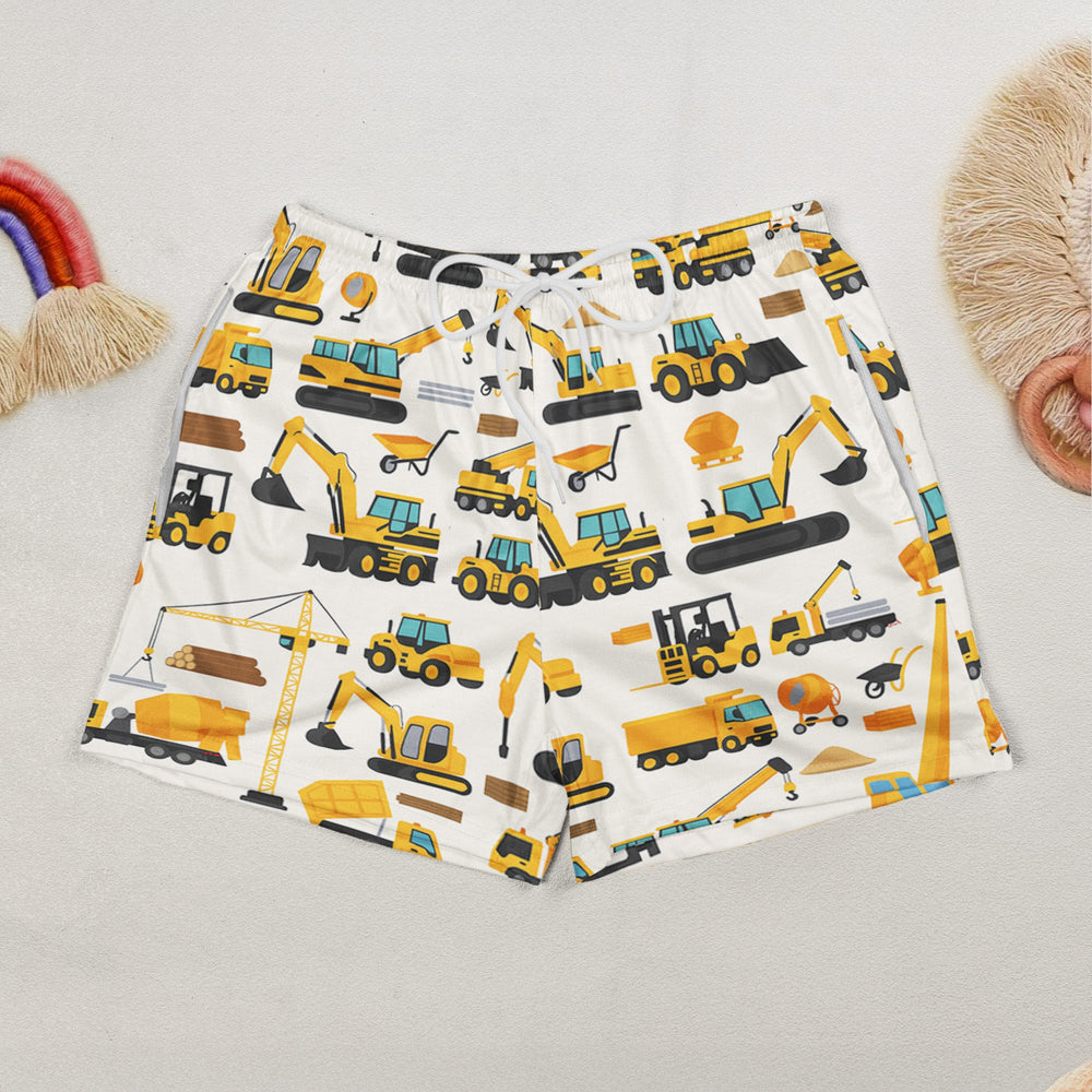 Construction, Monster Truck Unicorn Astronaut Letter - Personalized Kids Clothing Set