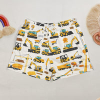 Construction, Monster Truck Unicorn Astronaut Letter - Personalized Kids Clothing Set
