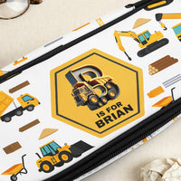 Construction, Monster Truck, Unicorn, Astronaut Letter - Personalized Pencil Case