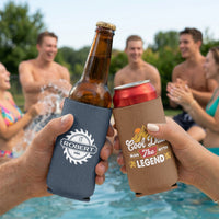 Cool Dad The Man The Myth The Legend - Personalized Can Cooler
