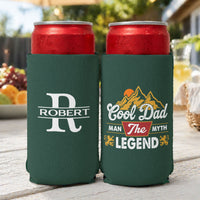 Cool Dad The Man The Myth The Legend - Personalized Can Cooler